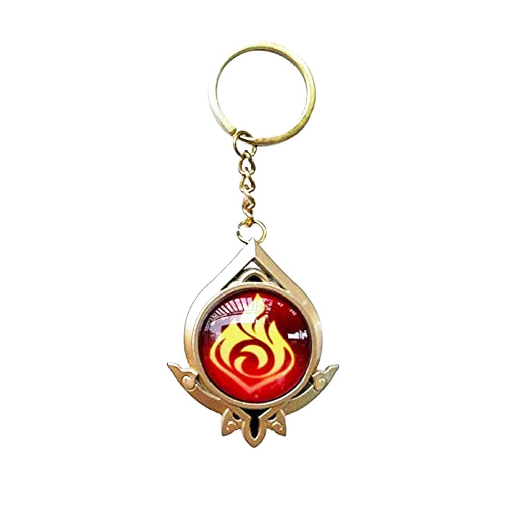 TopLucky Genshin Luminous Key charms Toy Impact Sumeru Pyro Keychain Gold Game Figure Key Chain Pendant Keyring Genshin ​Character