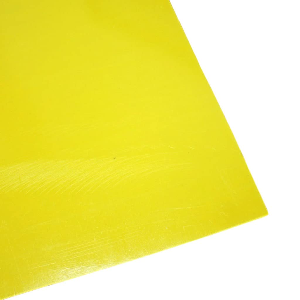 2pcs Yellow 3240 Epoxy Resin Board Insulation Board Electric Board Fiberglass Board, High Temperature Resistant Board Processing (Color : 500MM-250MM-2pcs, Specification : 0.8MM-thick)