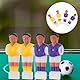 4 Stück Tischfußball Figuren Ersatzteile - 11Cm Kicker Spieler in Gelb Und Lila Für 1.4M Tischfußball