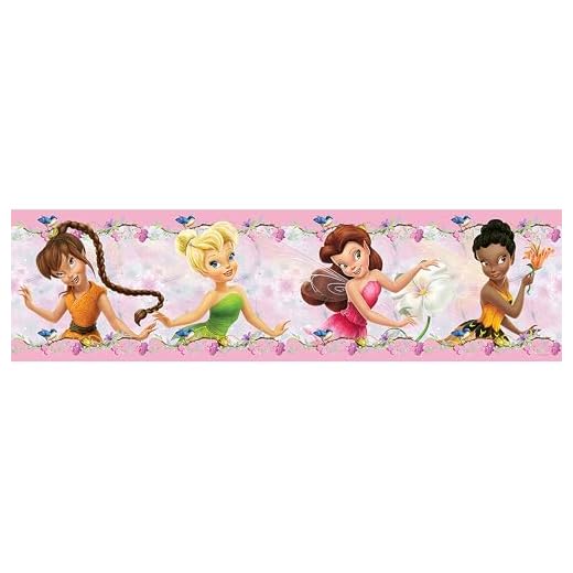 AG Design Disney Feen vägg klistermärke, papper, flerfärgad, 500 x 14 cm