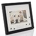 Lawrence Frames Walnut Wood 4x6 Woof Picture Frame - Matted Shadow Box Dog Frame (565564)