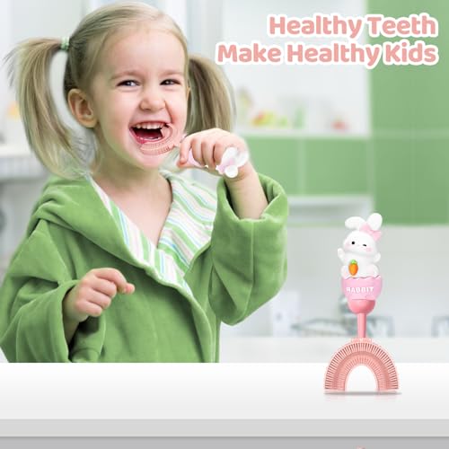 Spazzolino A U Per Bambini 2-7 Anni， In Morbido Silicone Alimentare Per Gengive Sensibili， Design A 360° Per Pulizia Completa， Ideale Per Igiene Orale E Viaggi - 6