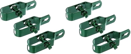 Alberts 611170 Drahtspanner | verzinkt, grün kunststoffbeschichtet | Größe 2 | Länge 100 mm | 3er Set (Packung mit 2)