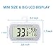 Waterproof Refrigerator Fridge Thermometer, Digital Freezer Room Thermometer, Max/Min Record Function Large LCD Screen and Magnetic Back for Kitchen, Home, Restaurants (2 Pack)