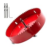 Hordion 168mm 6 5/8 inch Hole Saw, Heavy Duty Bi-Metal Hole Saws Bit Tooth Cutting for Cornhole Boar