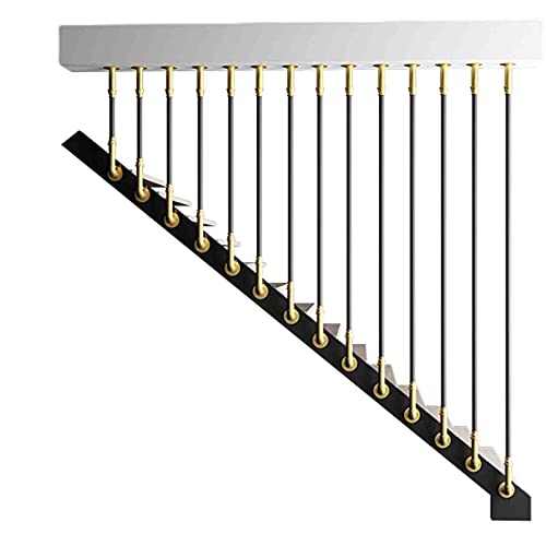 Garde-Corps d'escalier robuste pour éviter les chutes avec supports muraux en fer - 2
