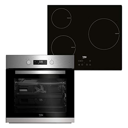 Conjunto de Horno multifunción + Placa de inducción Beko BSE22341X