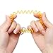 Adecco LLC Pack of 5 Colorful Spring Spiral Wrist Coil Key Chain, Wrist Band Key Ring (single color)