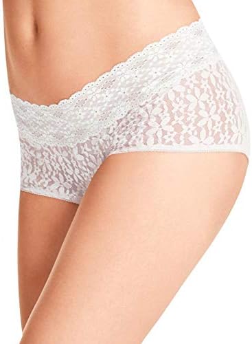 Wacoal Women's Halo Boy Short Pant, Ivory, X-Large