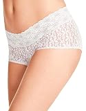 Wacoal Women's Halo Boy Short Pant, Ivory, X-Large