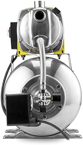 Bild 1 - TROTEC Hauswasserwerk TGP 1025 ES ES – Pumpe mit Leistung 3300 l/h, 1000 W, Förderhöhe 30 m – Energiesparend, Auto-Restart, Auto-Stop, für Brauchwasserversorgung, Bewässerung, Volledelstahl