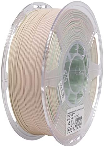 eSUN Upgraded Matte PLA Filament 1.75mm, Matte PLA 3D Printer Filament, Shine-Free Color, Frosted Texture, 1KG Spool (2.2 LBS) 3D Printing Filament for 3D Printers, Matte Light Khaki