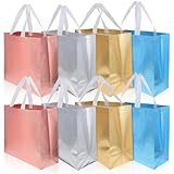 Milisten Bolsas Reutilizables Brillantes Asas Resistentes para Compras y Transporte de Alimentos Pesados en Casa o Mercado