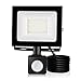 Produktbild 50W LED Fluter 6500K 5000LM IP65 Wasserdichte superhelle Sicherheitsleuchten mit Bewegungssensor für Garten, Garage, Vorplatz
