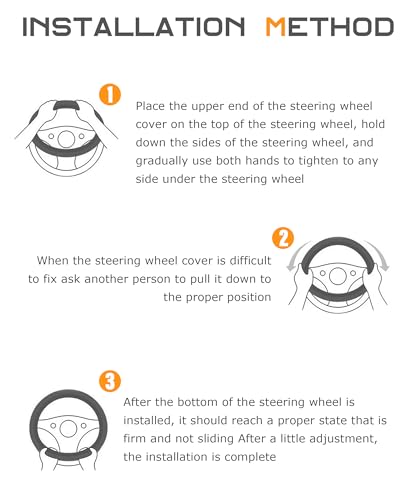 SCUARI Disposable Steering Wheel Covers, Transparent Car Accessories, Plastic Steering Wheel Cover, Steering Wheel Protector (Translucent-50pcs) - Thumbnail 6