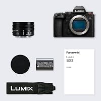 Panasonic DC-S5M2NE LUMIX DC-S5M2 Full Frame Mirrorless Camera Body, 4K 60P and 6k 30P Video Recording, Flip Screen, Wi-Fi, L-Mount, Phase Hybrid AF, Active is, with S-R1840E 18-40mm S Lens, Black – Ansicht 3
