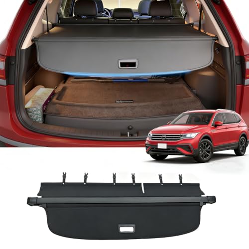 VESUL Cargo Cover for 2018-2024 VW Tiguan - No Gap Retractable Trunk Shield (Not for 2025) Security Shade Tonneau Cover Luggage Privacy Screen with Extra Canvas Cover VESUL Cargo Cover for 2018-2024 VW Tiguan - No Gap Retractable Trunk Shield (Not for 2025) Security Shade Tonneau Cover Luggage Privacy Screen with Extra Canvas Cover