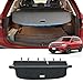 Vesul Updated Version Black Tonneau Cover Retractable Rear Trunk Cargo Luggage Security Shade Compatible with Volkswagen VW Tiguan 2018 2019(with Extra Canvas Cover)