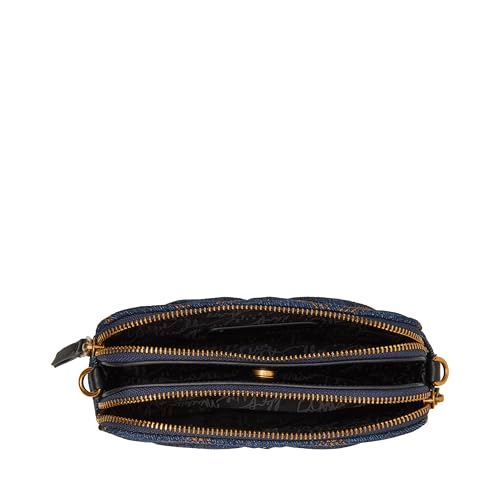 Steve Madden Daisi Denim Double Zip Crossbody, Blue4