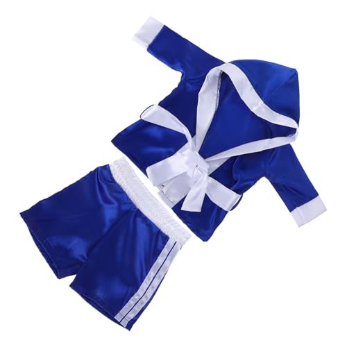 BESPORTBLE Ensemble de Boxe Bébé Garçon 1 Pièce Bleu Tenue Photo -Né Confortable en Tissu Doux pour Séance Studio Accessoire Photo Ajustable pour...