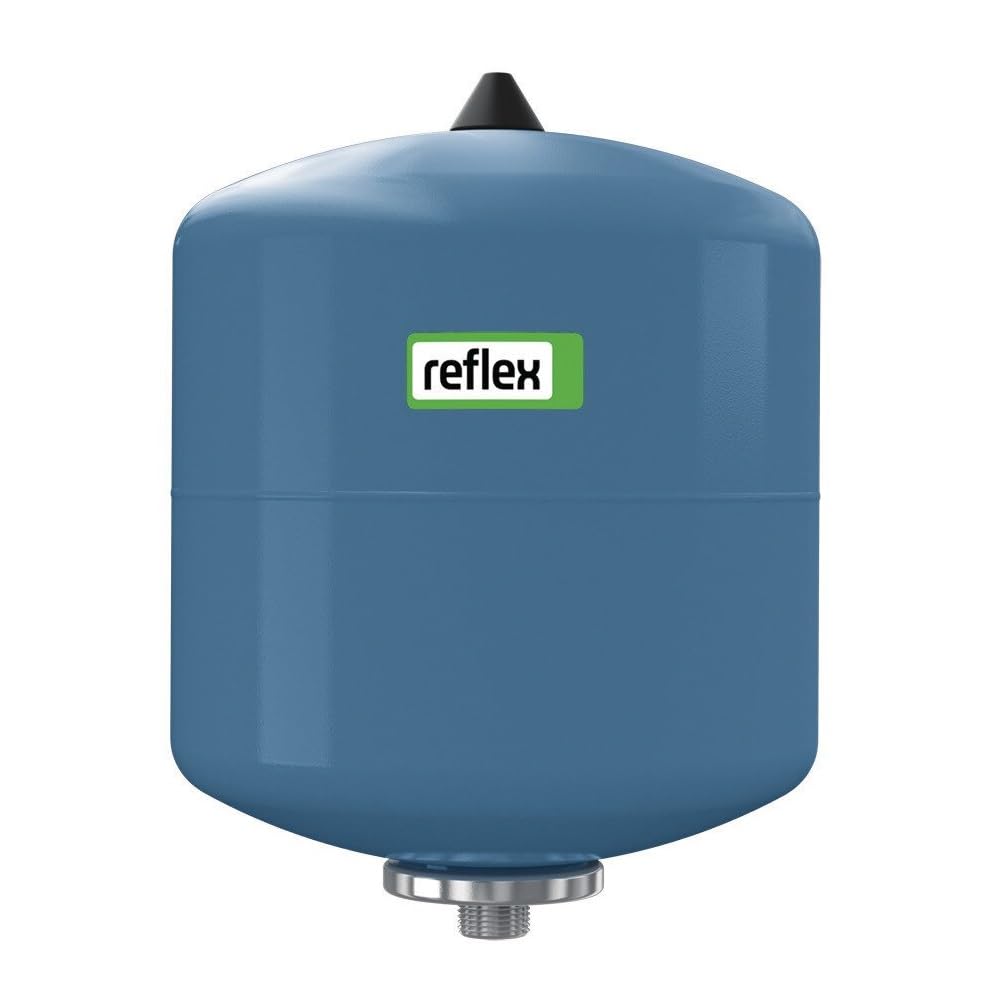 Reflex Membran-Druckausdehnungsgefäß 18 Liter 10 bar | Refix DE 18 7303013 | Ausdehnungsgefäß für Brauchwasseranlage | bis zu 70 °C | Blau | Anschluss G 3/4"