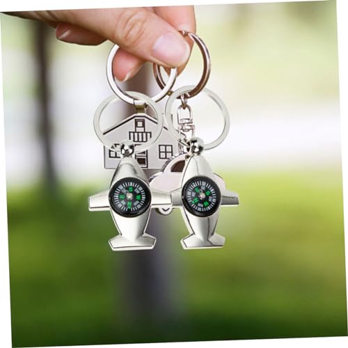 Brújulas llavero 4 piezas para camping y viaje miniatura 5