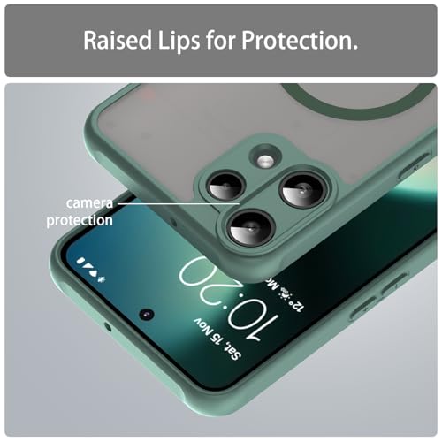 Image of Compatible with Nothing Phone3A Lite Case Cover,Compatible with MagSafe,Anti-Fall,Compatible with Nothing Phone (3a) Lite 5G A001T Cell Protective Phone Case Green