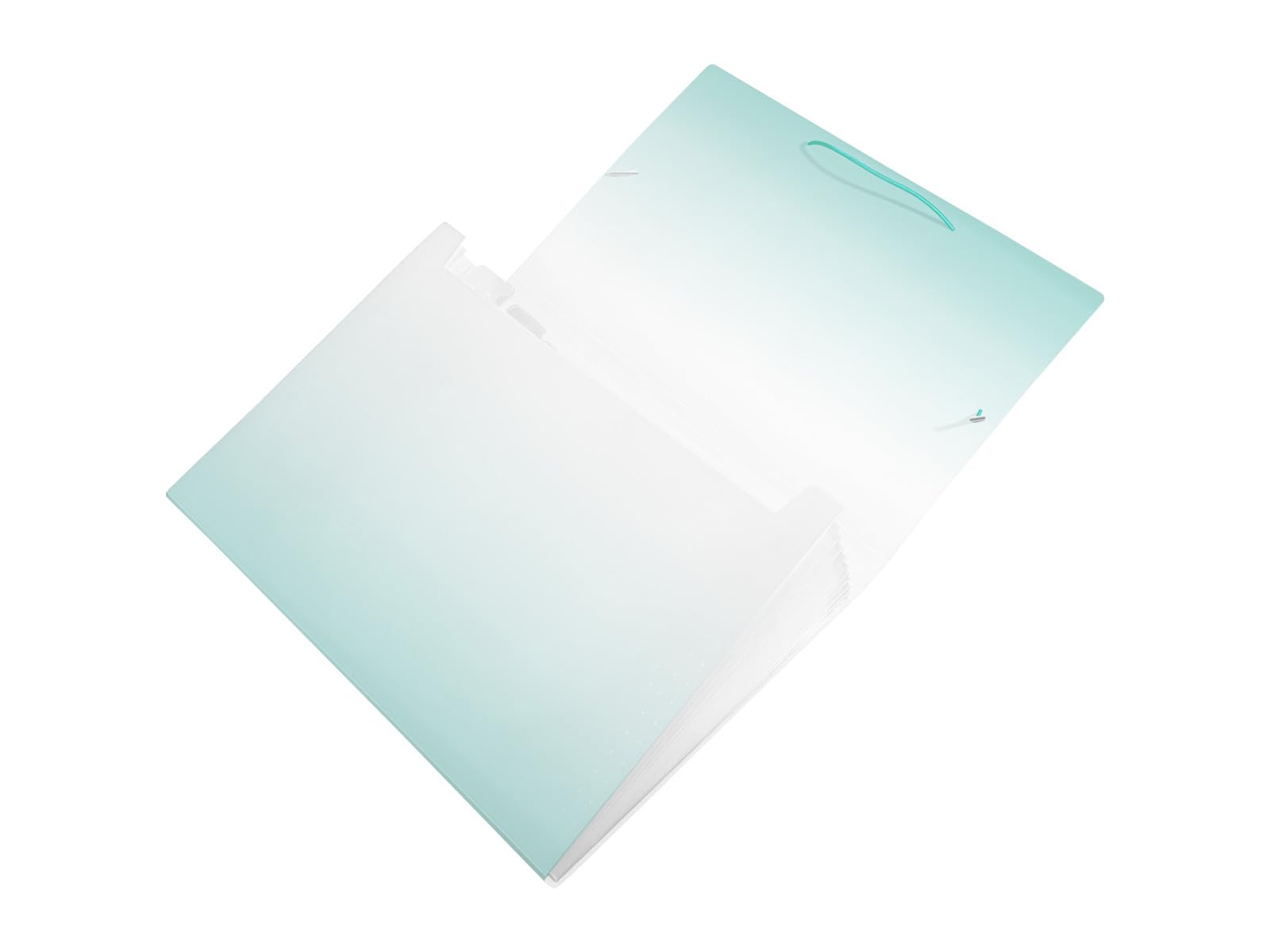 Image secondaire de Porte-documents A4 Idena avec 12 Compartiments en Plastique Blanc et Pétrole