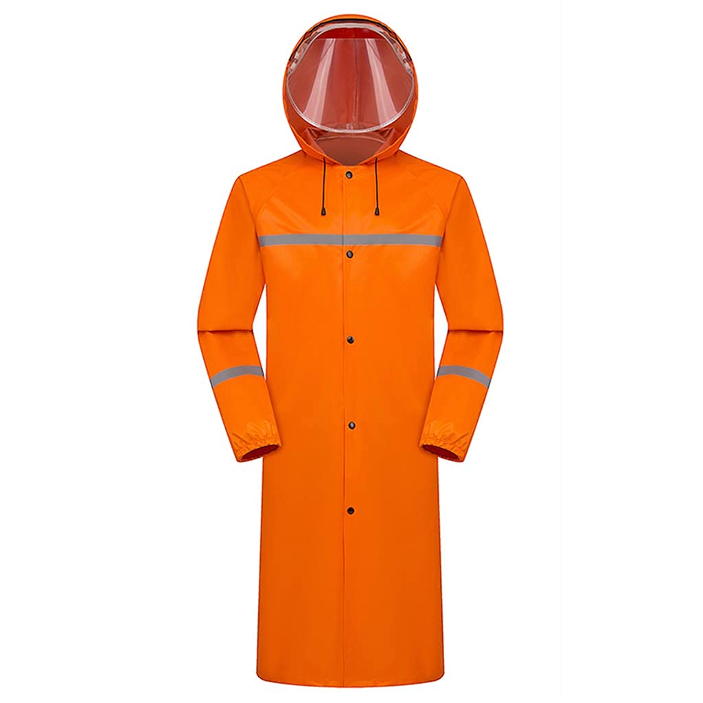Impermeabile Poncho Antipioggia Lungo Ciclismo Antipioggia con Cappuccio per Unisex Uomo Donna Impermeabile per Lavoro all'aperto Moto Escursionismo Poncho Viaggio (Taglia: XLarge, Colore: A