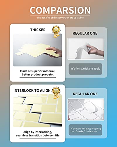 Art3D Herringbone Peel And Stick Backsplash Tiles (10 Tiles, Thicker Version) #TOP5