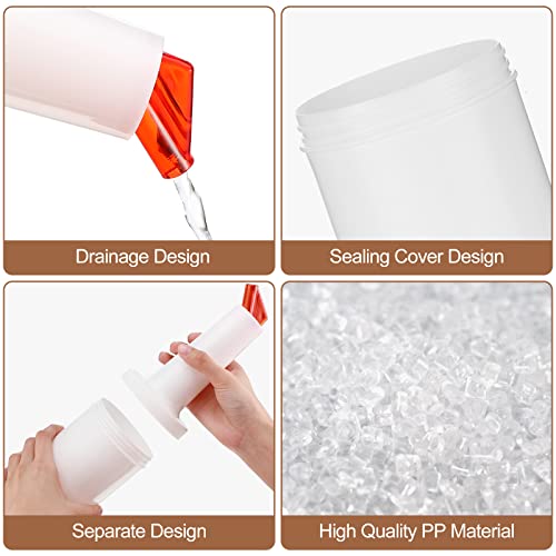 4 Packs Juice Containers Bar Pour Tops Bar Supplies Plastic Liquor Bottle Pourers Juice Pour Bottle Dispenser For Bar Cooling Wine Pour Spout For Liquor Juice Store, White, Red, Orange,Yellow(33 Oz.) #TOP3