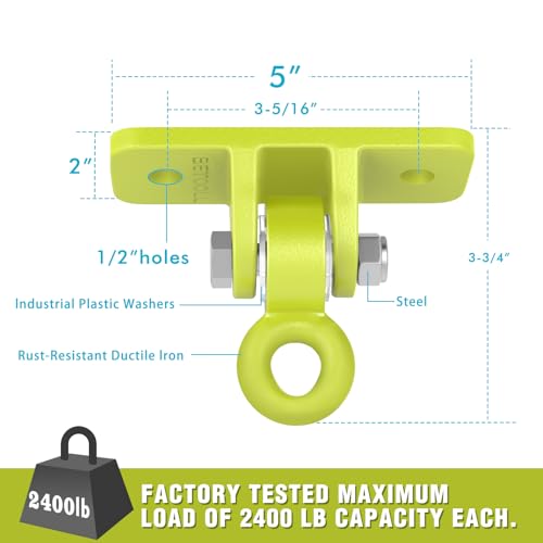 image for BETOOLL Swing Hangers Heavy Duty Porch Swing Hanging Kit for Ceiling M