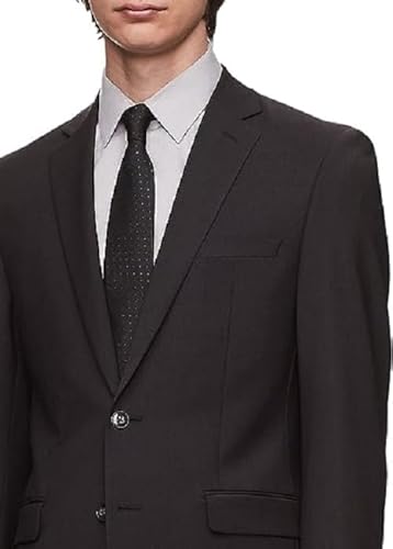 Dkny Mens Modern Fit High Performance Separates Business Suit Jacket, Black Solid, 42 Tall Us #TOP2