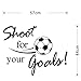 Iuhan Fashion New Shoot for Your Goals Football Soccer Removable Decal Wall Sticker Home Decor