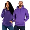 Style It Up Adult Unisex Hoodie Pullover Sweatshirt for Men & Women – Casual Smart Everyday Hooded Jumper – Soft Cotton Blend Fleece – Workwear, Gym & Streetwear (PURPLE, L) #3