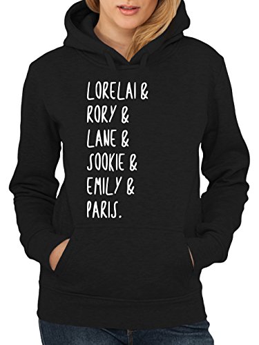 Bild: clothinx - Gilmore Club - Girls Kapuzenpullover Schwarz, Gr��e M f�r 32,99 EUR bei amazon.de