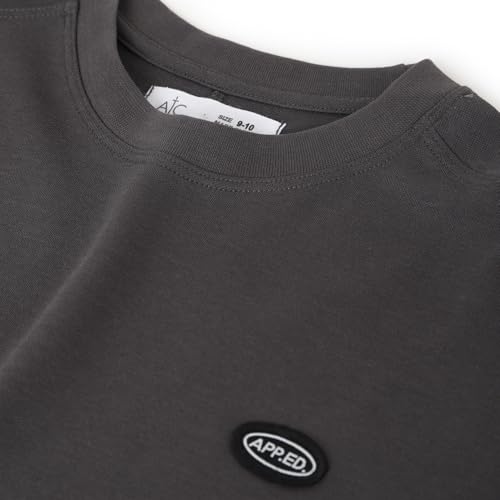 Image of Alan Jones Clothing Boys Solid Relaxed Fit Cotton T-Shirt