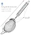 SUNWUKIN 304 Stainless Steel Fine Mesh Strainers for Kitchen, Colander-Skimmer with Handle, Sieve Sifters for Food, Tea, Rice, Oil, Noodles, Fruits, Vegetable