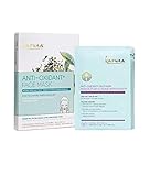 Karuna Antioxidant+ Facial Sheet Mask: Promotes Elasticity, Gives Tired Skin a Glowing Appearance, Natural Fiber Sheet Mask, 4 Count