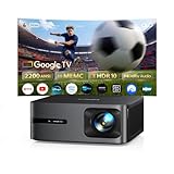 Proiettore 4K【Google TV 14.0/MEMC/2200 ANSI/44W Dolby】Proiettore 4K Smart TV 2+32GB Videoproiettore AutoFocus 6DKeystone Wimius Projector Controllo Vocale HDR10 Bluetooth WiFi per Home Cinema/Esterno