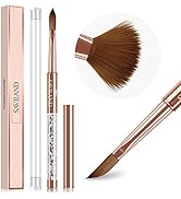 Saviland Acryl Nagel Pinsel (Größe 8) - Acryl Pinsel für Nägel, Kolinsky Pinsel Acryl Nägel, Pins...