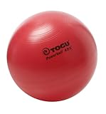 Togu Gymnastikball Powerball ABS mit DVD (Berstsicher), rot, 65 cm