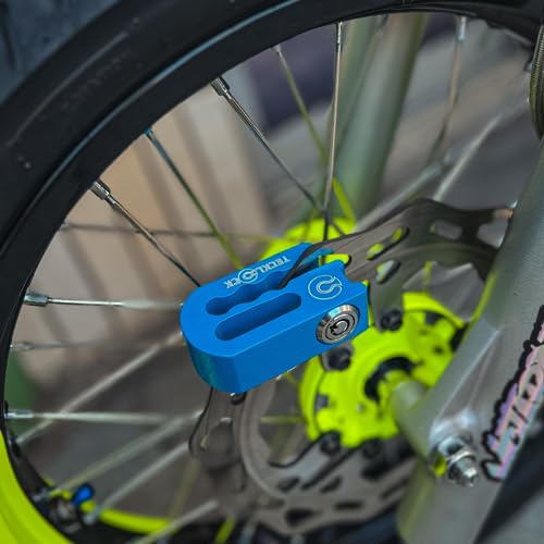 Trava para Motos TeckLock Kit Trava de Manopla e Manete + Trava de Disco (Preto)
