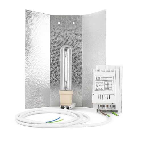 Weedness Grow Lampe Set 600 Watt NDL für Blütehpase – Anbau Indoor Pflanzenbeleuchtung Pflanzenlampe Box Natriumdampflampe NDL HPS