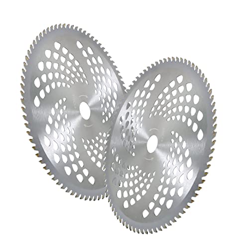 2-Pack 10Inch 40T/60T/80T Carbide Tip Brush Blades For Cutting Wood Bush And Shrubs Most Petrol Brush Cutters (80T) #TOP25