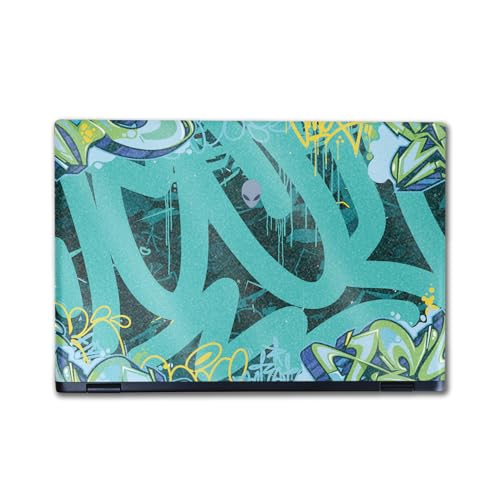 Image of Glossy Glitter Laptop Skin Compatible with Alienware M16 R2 (2024) - CyanTag - Premium 3M Vinyl Protective Wrap Decal Cover - Easy to Apply | Crafted in The USA by MightySkins