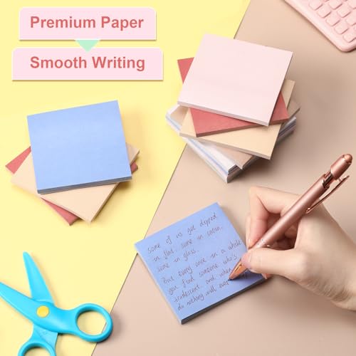 Image of Fainne 120 Pack Sticky Notes Bulk 3x3 Multicolor Self Stick,Pastel Color