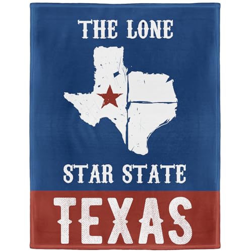 Lone Star State Texas Fleece Throw Blanket