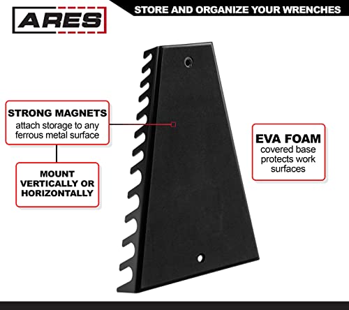 Image of ARES 62006 12-Slot Metal Magnetic Wrench Organizer