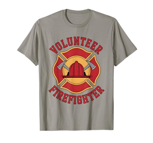 Volunteer Firefighter Proud Rescue Design T-Shirt